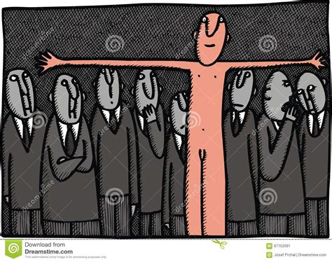 Nude Man And Managers Stock Vector Illustration Of Human 67152091