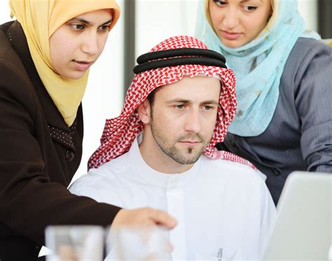 Arabic People Having A Business Meeting Royalty Free Stock Image