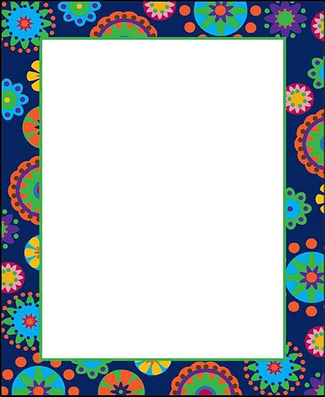 Mod Circles Chart Page Borders Borders And Frames Borders For Paper