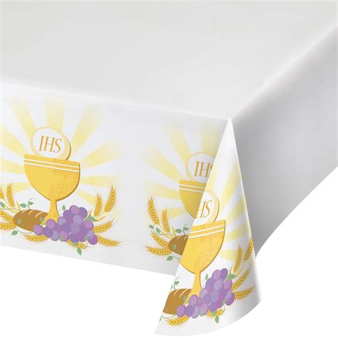 First Communion Plastic Tablecover