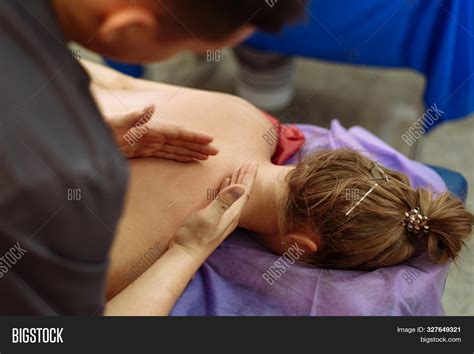 Masseur Makes Neck Image And Photo Free Trial Bigstock