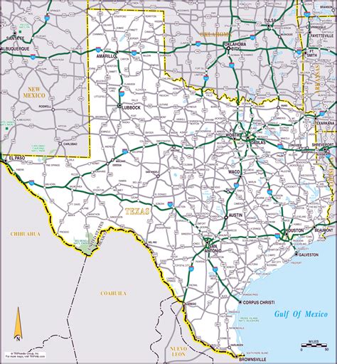 Large Roads And Highways Map Of The State Of Texas Vidiani Maps Hot Sex Picture