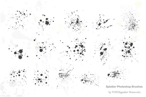 I'm a huge fan of '80s music and fashion, but '80s decor…not so much. Watercolor Splatter Paint Brushes Grunge Photoshop By ...