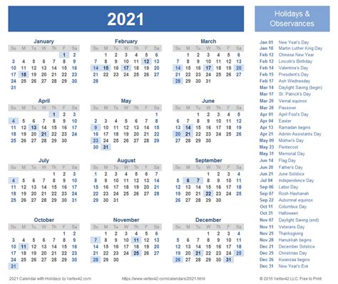 Pick Printable Calendar 2021 Best Calendar Example
