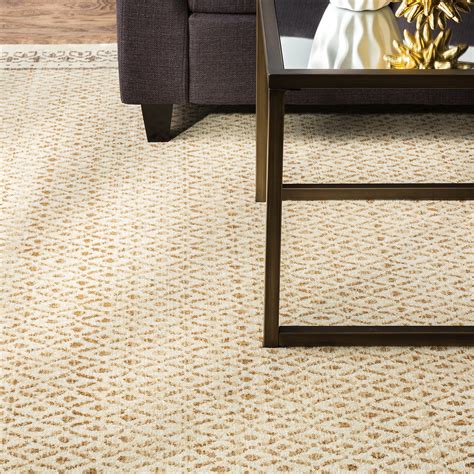 Mohawk Home Studio Stardust Gold Woven Area Rug 8x10 Cream And Gold