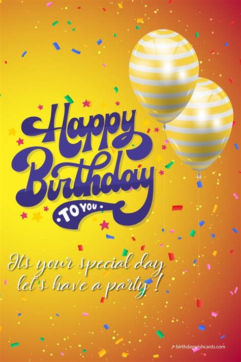 Its Your Special Day Image In 2020 Birthday Wishes Cards Birthday