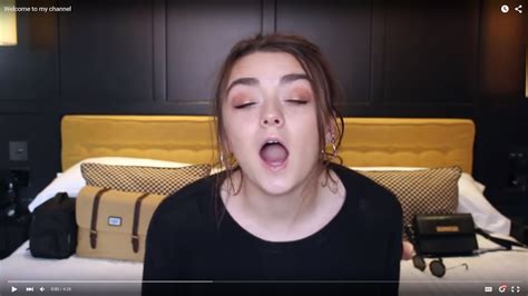 Maisie Williams Is Enjoying Our Sex Tape Of Me Fucking You Dressed As
