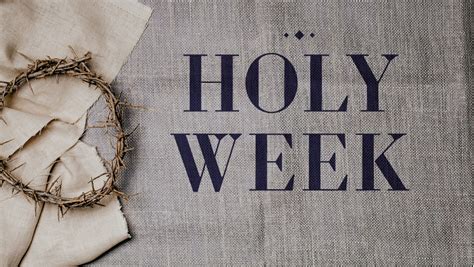 Holy Week Adult Devotional Childress Umc