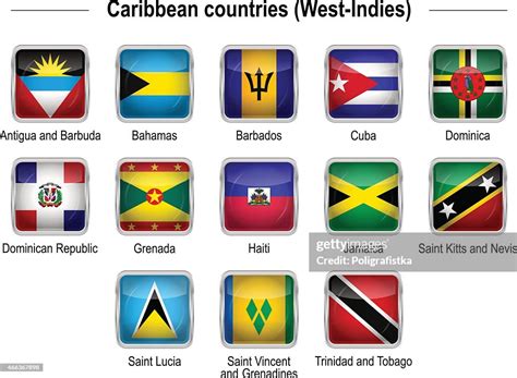 Flags Caribbean Countries High Res Vector Graphic Getty Images