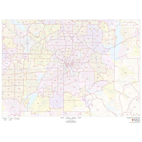 Dallas Tx Zip Code Map Images