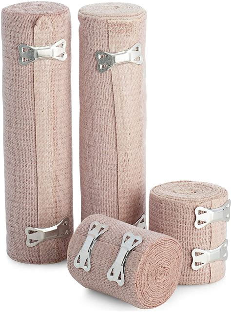 Elastic Bandage Wrap Bandages Two Pieces Of 4 Inch Two Pieces Of 3 Inch