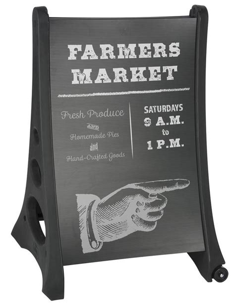 24 X 36 Write On Outdoor Sign 2 Sided Fillable Base 4 Chalk Markers