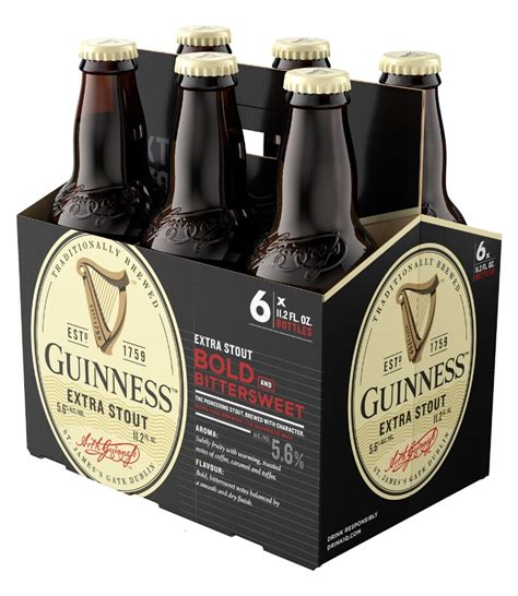 Guinness Extra Stout 12 Oz Bottle