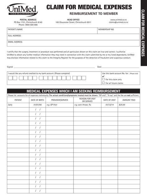 Claim Form Printable Printable Forms Free Online