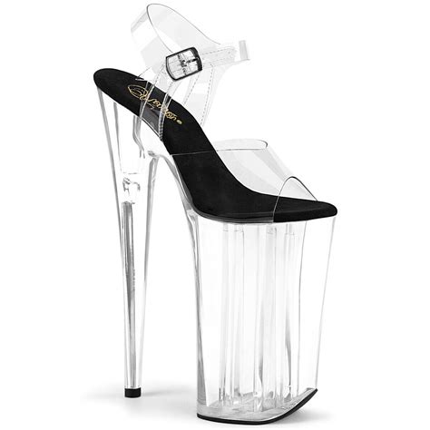 10 Clear Super High Platform Lady Gaga Stripper Drag Queen Dancer Heels Shoe Ebay