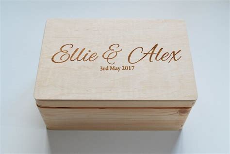 Personalised Wooden Wedding Box Mrandmrs Box Photo Box Photo Etsy