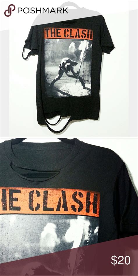 🦄 Distressed The Clash Band T Shirt 🦄 The Clash Band Band Tshirts