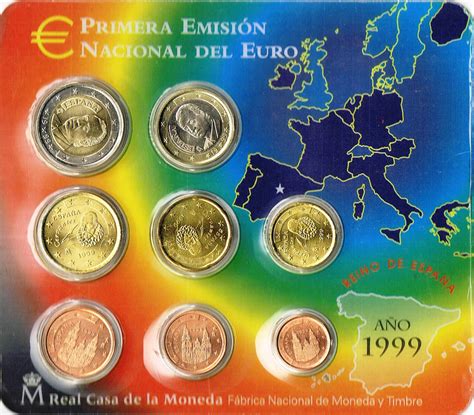 Spanien Euro Münzen Kursmünzensatz 1999 Euro Muenzentv Der Online