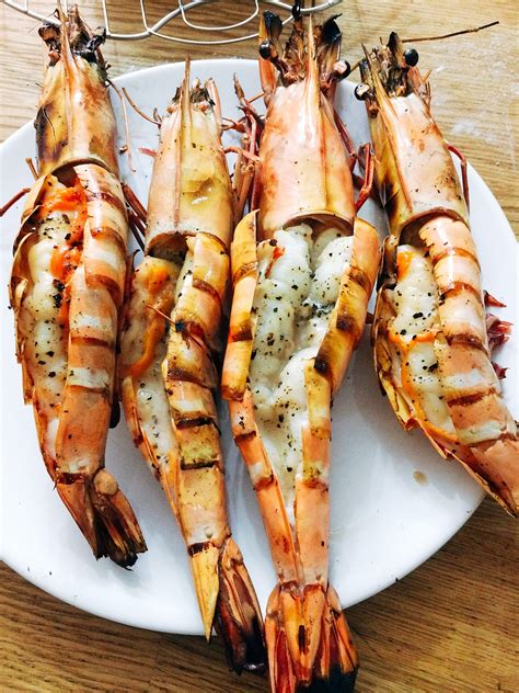 Grilled Giant Tiger Prawn Shrimp Recipes Easy Giant Tiger Prawns