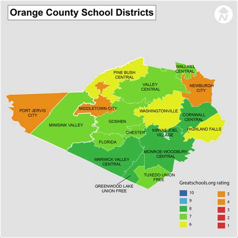 Orange County Ny School Districts School Information And District Map