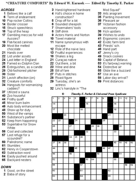 For text clues, here is the link. Free Printable Crosswords Medium Difficulty ...