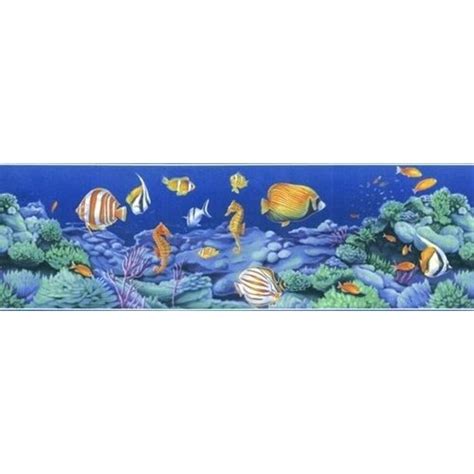 43 Tropical Fish Wallpaper Border