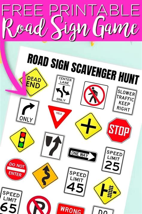 Free Printable Road Sign Game Hot Sex Picture