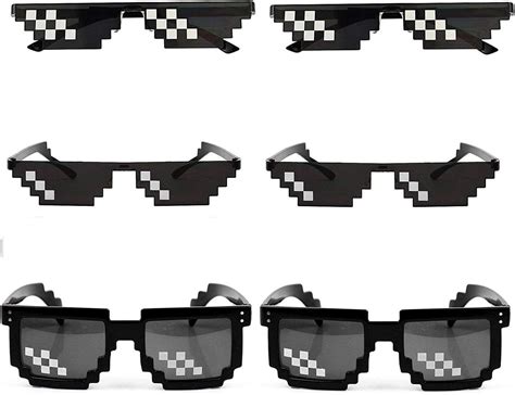 Thug Life Glasses 8 Bit Pixel Deal With It Sunglasses Unisex Sunglasses