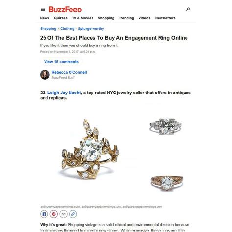 The astronomical markup that comes with purchasing an engagement ring from a luxury jewelry house like tiffany & co. 25 Of The Best Places To Buy An Engagement Ring Online | Buying an engagement ring, Engagement ...