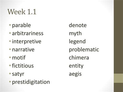 Ppt Mythology Vocabulary Powerpoint Presentation Free Download Id