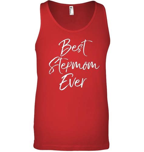 Best Stepmom Ever Tank Top Fun Cute Step Mother Tee T Shirts Tank Tops