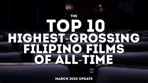 Top 10 Highest Grossing Filipino Films Of All Time As Of March 2020