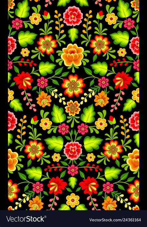 How To Start A Business With Only Mexican Floral Pattern Vector Simple