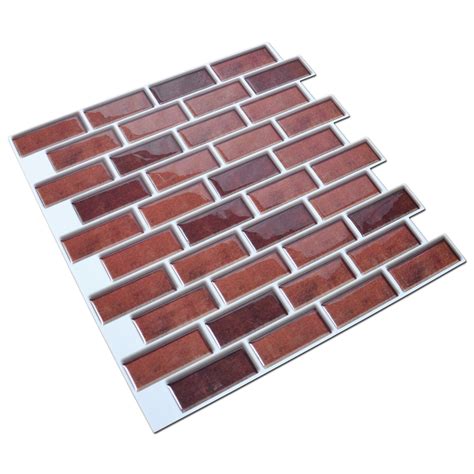 Peel And Stick Brick Backsplash Tile For Kitchen 12x12