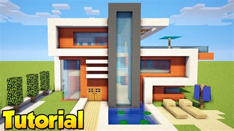 Minecraft How To Build A Large Modern House Tutorial 19