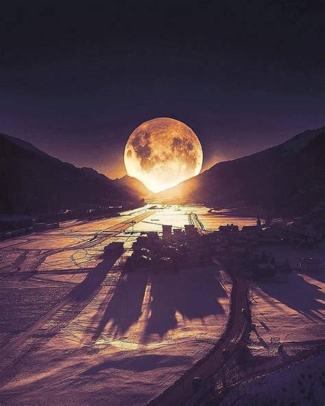 Super Moon Light ~ Swiss Alps Switzerland Photo By Sennarelax