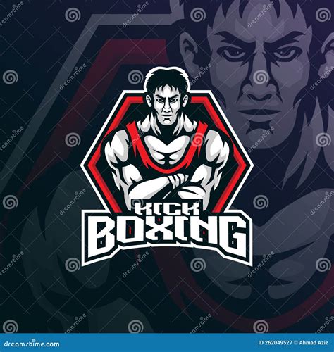 Boxing Mascot Logo Design Vector With Modern Illustration Concept Style