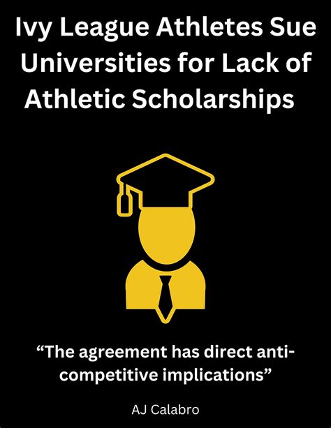 Ivy League Athletes Sue Universities For Lack Of Athletic Scholarships