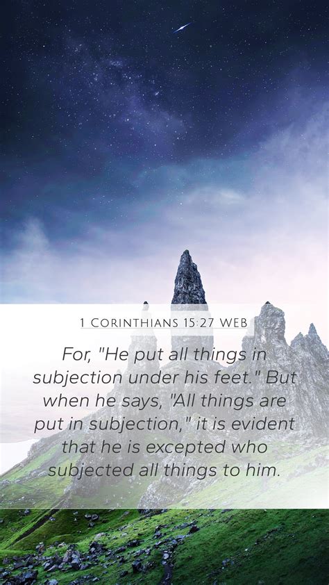 1 corinthians 15 27 web mobile phone wallpaper for he put all things in subjection under his