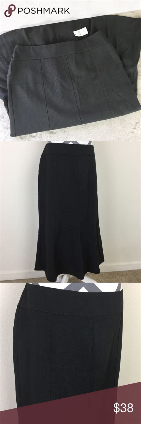 Nwt Ann Taylor Charcoal Gray Skirt Size 10 Charcoal Grey Skirt Ann