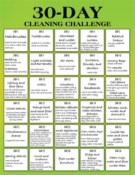 Spring Cleaning Tips Your Checklist And 30 Day Cleaning Challenge