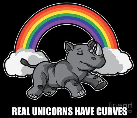 Real Unicorns Have Curves 2 Digital Art By Mister Tee Pixels