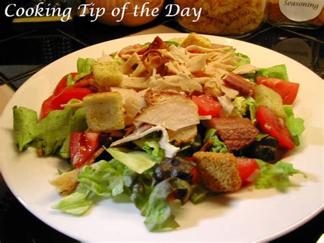 Cooking Tip Of The Day Turkey Club Salad