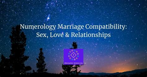 Numerology Marriage Compatibility Sex Love And Relationships 👰