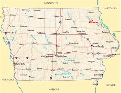 Map Barn On The Bluff — Elkader Iowa