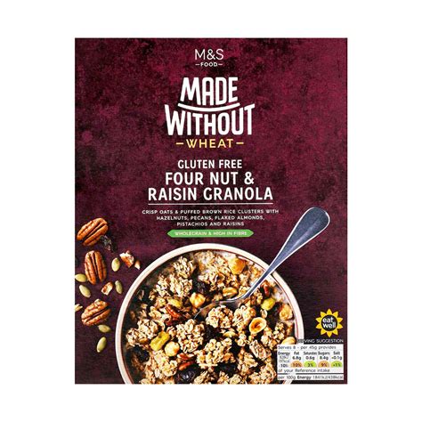 Marks And Spencer Made Without Four Nut And Raisin Granola Ntuc Fairprice