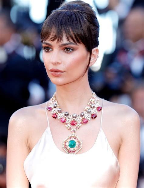 Jewels From Day One Of The Cannes Film Festival Emily Ratajkowski Celebrity Jewelry Amazing