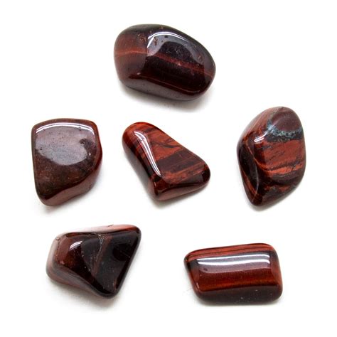 Red Tiger S Eye Tumbled Stone Set Extra Large Crystal Vaults