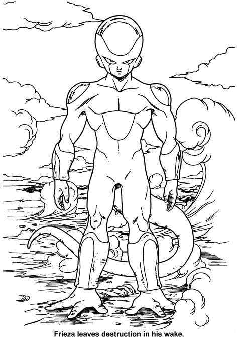 Coloring Page Dragon Ball Z Coloring Pages 73