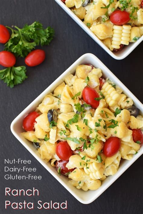 Opt for pasta that can be stabbed with a fork or scooped with a spoon, especially for outdoor gatherings pasta salad, but no mayo. Dairy Free Ranch Pasta Salad Recipe